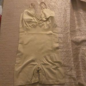 New Tan Body Illusions Bodysuit Combine - Culottes Illusions Corporelles